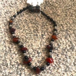 Necklace and earrings set